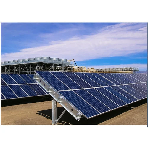 Commercial solar installation team